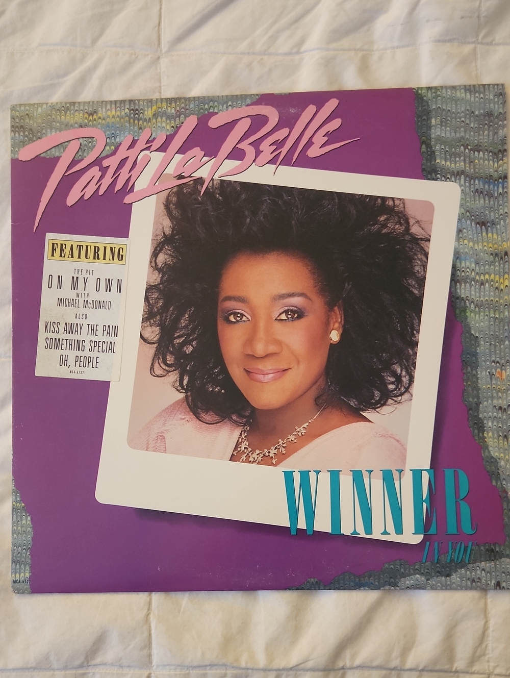 Patti LaBelle "Winner" Vinyl Record with Purple Cover VG++NM Maybe Never Played